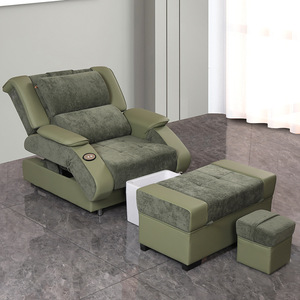 Fauteuil de pédicure avec fonction de massage des pieds et chauffage pour salon de beauté, spa des ongles, fauteuil inclinable électrique individuel modèle LQ008A - Product Image 2