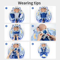 Swimbobo Bouée de natation gonflable pour bébé et enfant, nouvelle version améliorée avec sangle d'épaule, jouet aquatique pour piscine, anneau en PVC avec auvent