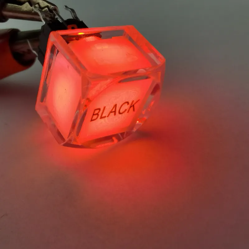 PCB Beleuchteter Schalter Block kopf Druckknopf mit LED-Knopf Tast schalter