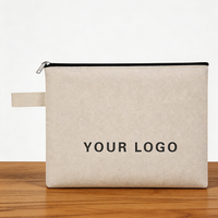 Individuelles Logo Umweltfreundliche Quadratische Leinwand-Reißverschlusstasche Geschenktasche Digital Bedruckte Tasche für Kosmetikaufbewahrung
