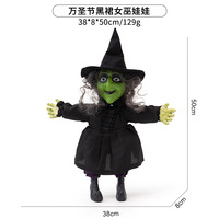 Halloween décoration accessoire nouvelle horreur drôle poupée ornement citrouille sorcière vampire briser poupée atmosphère effrayante