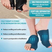 Coussinets de protection pour les pieds en gel solide, compresses chaudes et froides réutilisables, unisexe, pour usage quotidien à domicile