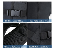 Sac à dos de voyage pour bottes de ski imperméable et personnalisable de 50 à 70 L, pouvant contenir un casque, un snowboard, une combinaison de ski et d'autres accessoires