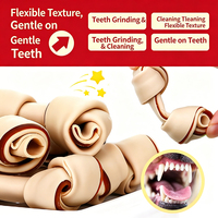 Bâtonnets à mâcher en forme d'os à double couche IFS pour chiens, friandises pour animaux de compagnie, production OEM, vente en gros B2B, fournisseur d'aliments pour animaux