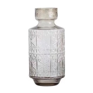 Jarrón de Vidrio Soplado a Mano Estilo Nórdico Minimalista <span class=keywords><strong>Madrid</strong></span>, Recipiente Decorativo Hidropónico Moderno para Arreglos Florales en la Sala de Estar - Product Image 6