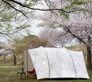 उच्च गुणवत्ता पॉलिएस्टर कपास तम्बू ट्यूब डेरा डाले हुए परिवार पिकनिक तम्बू बाहर डेरा डाले हुए
