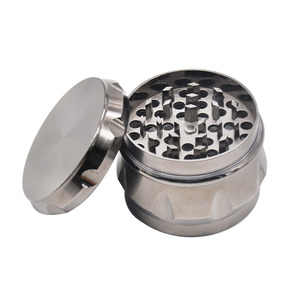 Meilleures ventes : Broyeur à cigarettes en alliage de zinc à 4 couches, type tambour, 56 mm, 223 g, avec logo personnalisé, et briquets individuels en papier kraft pour accessoires - Product Image 1