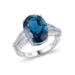 Bague de fiançailles pour femme, style italien vintage, sertie de cristaux et de strass, luxe et mode, vente directe d'usine - Product Image 1