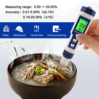 Testeur de qualité de l'eau portable 5 en 1, numérique, TDS/EC/PH/Salinité/Température, pour laboratoire