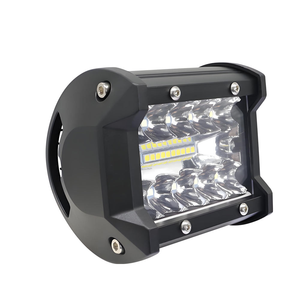 Barre lumineuse de travail LED en aluminium de 4 pouces 60W 24V, projecteurs et feux de route étanches pour motos, voitures tout-terrain, camions - Product Image 1