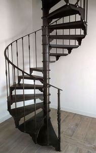 <span class=keywords><strong>Escalier</strong></span> de villa moderne en acier inoxydable, escamotable, à spirale, monté latéralement, pratique et élégant, pour usage domestique - Product Image 4