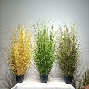Planta Artificial en Maceta, Simulación de Césped Puro, Material PE Hecho a Mano, Altura de 30-100 cm, Decoración para Ventanas y Salas de Estar, Césped Artificial - Product Image 1