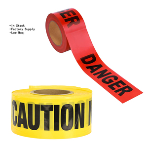 Ruban de signalisation jaune et noir personnalisé en gros, non adhésif, pour avertissement de scène de <span class=keywords><strong>crime</strong></span>, marqueur de sécurité OEM pour barrière de délimitation - Product Image 4