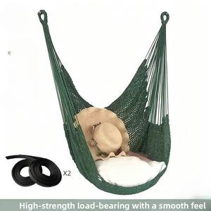 Fauteuils suspendus en corde de nylon pour intérieur, balançoires en bois de style filet pour <span class=keywords><strong>balcon</strong></span>, chaises à bascule et hamacs pour la maison et le jardin - Product Image 6