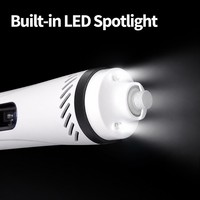 Lime à ongles rechargeable pour chien avec aspiration anti-poussière, design sans dépoussiérage pour garder le sol propre, pour chiens et chats, outil de soin des griffes sans désordre