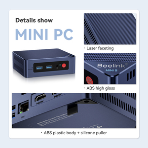 Nuevo Epro <span class=keywords><strong>Beelink</strong></span> <span class=keywords><strong>MINI</strong></span> S12 Pro 2.5g Intel N100 <span class=keywords><strong>Mini</strong></span> <span class=keywords><strong>PC</strong></span> con Wifi6 DDR5, Computadora Industrial para Oficina y Escuela, Color Azul - Product Image 4