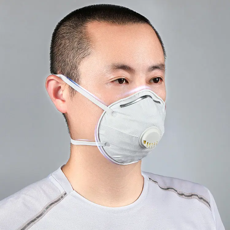 Ffp2 Tasse Gesichts maske mit Atem ventil Industrie Nasen maske Einzelhandel Geschenk box Verpackung Fabrik Großhandel ffp3 Maske Anti-Staub-Saum