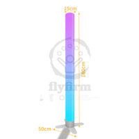 Columna de luz sensorial LED Flyfirm con modo activado por sonido-Lámpara que cambia de color de 180cm para salas sensoriales y terapia de Autismo