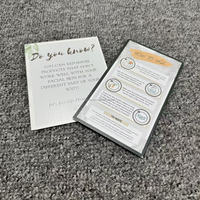Cartes de vœux personnalisées Xty à faible MOQ avec impression numérique et estampage à chaud sur papier couché, logo/design graphique personnalisé accepté, Guangdong
