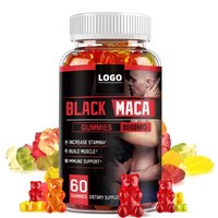 Gummies de Maca pour l'amélioration de la puissance masculine, stimulant de la libido pour adultes, bonbons gélifiés, supplément vitaminique à base de plantes, agrandissement masculin