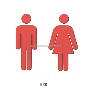 Amovible Acrylique Hommes Femmes Mur Signe Autocollants Salle De Lavage Mur Acrylique <span class=keywords><strong>Miroir</strong></span> Autocollant 3D <span class=keywords><strong>Miroir</strong></span> Public Toilette Acrylique Signe - Product Image 3