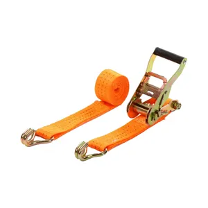貨物固定ベルト タイダウンウェビングスリング ラチェットストラップ 250-10000kg ダブルJフック付き - Product Image 1