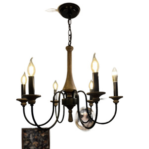 Modern Simple Iron Chandelier Led Light E27 Multi Head Round Pendant Lamp For Restaurant Bar Kitchen Lighting - Product Image 5