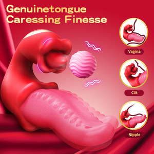 <span class=keywords><strong>Vibrator</strong></span> Zungenvibrator 10 Vibrationsmodi Mund-Leck-Klitoris-<span class=keywords><strong>Vibrator</strong></span> Saugstimulator G-Punkt Erwachsenen-Sexspielzeug Paar-Sexspielzeug - Product Image 2