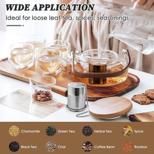 Infusore e filtro per tè riutilizzabili con Logo personalizzabile - Product Image 4