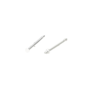 S925 Silver Earring <b>Posts</b> Flat <b>Round</b> 925 Silver Jewelry Pin For DIY Earrings Handmade Accessories Wholesale - Product Image 1