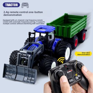 Véhicule de transport agricole électrique <span class=keywords><strong>jouet</strong></span>, modèle <span class=keywords><strong>tracteur</strong></span> de ferme simulé, avec commande 6 canaux en alliage, offre exclusive - Product Image 4