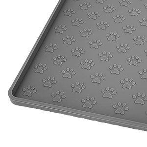 Envío Rápido, Productos Nuevos, Alfombrilla de Silicona Personalizable para Mascotas, Diseño con Patrón de Pata de Gato, Alfombrilla para Comida de Mascotas - Product Image 1
