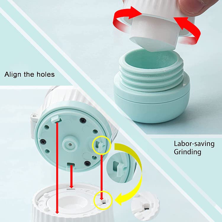 Portable 3 in 1 Powder Tablet Grinder Powder Pill Cutter Outdoor Pill Case Medicine Splitter Box Storage Crusher