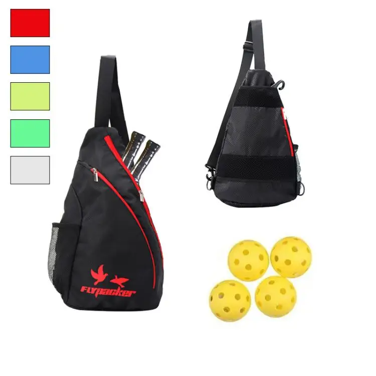 custom sport tote premium quilted pickle ball paddle tennis bag ladies men black blue racket padel pickleball paddle sling bag