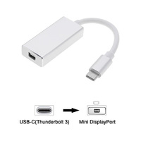 USB 3,1 tipo C a Mini Display Port Adaptador 4K Apple Mac Chromebook convertidor Universal conector HDMI Aplicación de altavoz