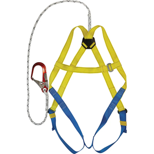 Ceinture de sécurité à boucle simple en aluminium EN361/EN354 GR-X9A, sangle en polyester de 45 mm de large, anneau de connexion en D à l'arrière - Product Image 1