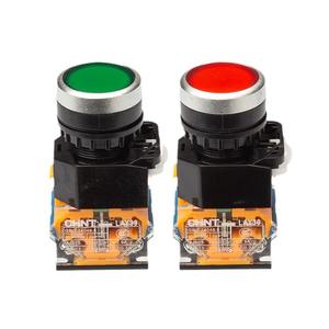 Interruptor de Botón Pulsador Autoblocante Chint 11BNZSD, Indicador LA38, Material Plástico, IP67, Momentáneo, 11M Rojo, 11X Verde, 20X - Product Image 2