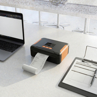 Printer Label & Struk Thermal Portabel 2-in-1 OEM Grosir 4-Inci 203dpi, Baterai Tahan Lama 2600mAh