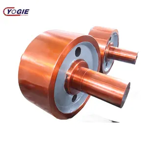 Yogie OEM Factory casting steel cement plant assembly complete trunnion wheels support roller for rotary kiln drum dryer