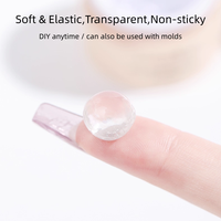 Baya No Wipe Syrup Modelling Gel Polish OEM ODM Logo personnalisé Effet 3D Gel de modelage transparent Écologique Non-toxique