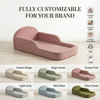 Cama de Espuma para Niños Pequeños Estilo Montessori OEKO-TEX con Barandas de Seguridad, Sofá Cama para Niños Comprimido al Vacío, Suministro al por Mayor de Fábrica OEM