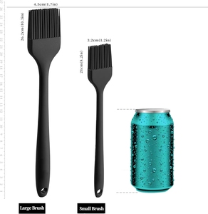 Heat Resistant Food Cooking Brush for Oil, Sauce, Baking, <b>BBQ</b> and Grill, Silicone Basting Pastry Brush - Product Image 1