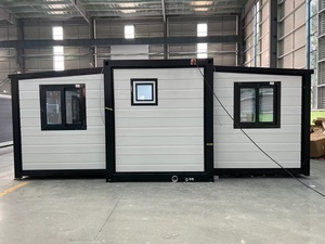 บ้านคอนเทนเนอร์สำเร็จรูปขนาด 40 ฟุต ขยายได้ 3 ห้องนอน โครงเหล็ก ไม้พับได้ แบบสำเร็จรูป สำหรับใช้เป็นโรงแรมกลางแจ้ง ติดตั้งง่าย แบบแพ็คแบน - Product Image 5