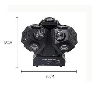 Lampe rampante à trois têtes, 18 pièces, éclairage de scène Ktv disco, équipement Dj, lumière Laser - Product Image 6