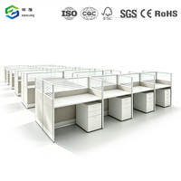 Solution clé en main pour l'aménagement de bureaux : Poste de travail modulaire en mélamine pour projets d'entreprise (vente en gros)