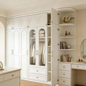 BALOM Custom Modern Design French Style Walk-In Wardrobe Solid Wood Overall Dressing Room for Whole-House Furniture Combination - Product Image 4