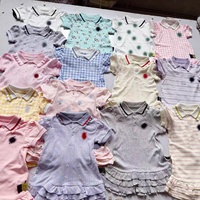 Nouvelle Collection Été 2025 – Robe Courte Décontractée en Coton à Volants et Rayures Style Western pour Filles – Vêtements Enfant en Gros