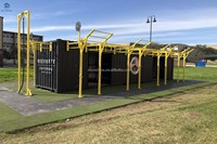 Salle de sport en conteneur avec équipement complet, salle de sport modulaire personnalisée dans des conteneurs d'expédition
