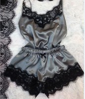 Pijamas eróticos de verano para mujer, lencería para dormir, tentación Sexy, encaje, ocio, hermoso conjunto, encaje, tentación adelgazante, gran oferta