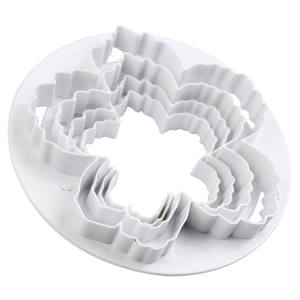 4 pièces/ensemble Outils De Cuisson 3D Biscuit <span class=keywords><strong>Pivoine</strong></span> Fleur <span class=keywords><strong>Emporte</strong></span>-pièce et Cookie Timbres - Product Image 3